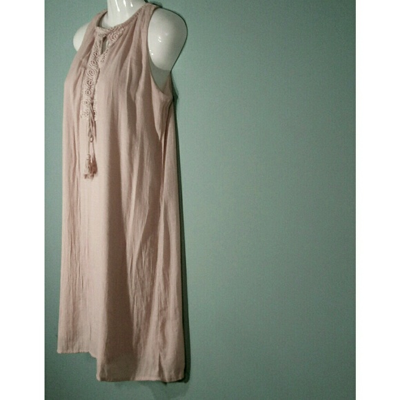Cloth & People Blush Lace & Tassel Dress Size S - Picture 3 of 8